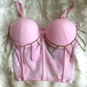 BRAND NEW, Never worn, Corset top, Pastel pink